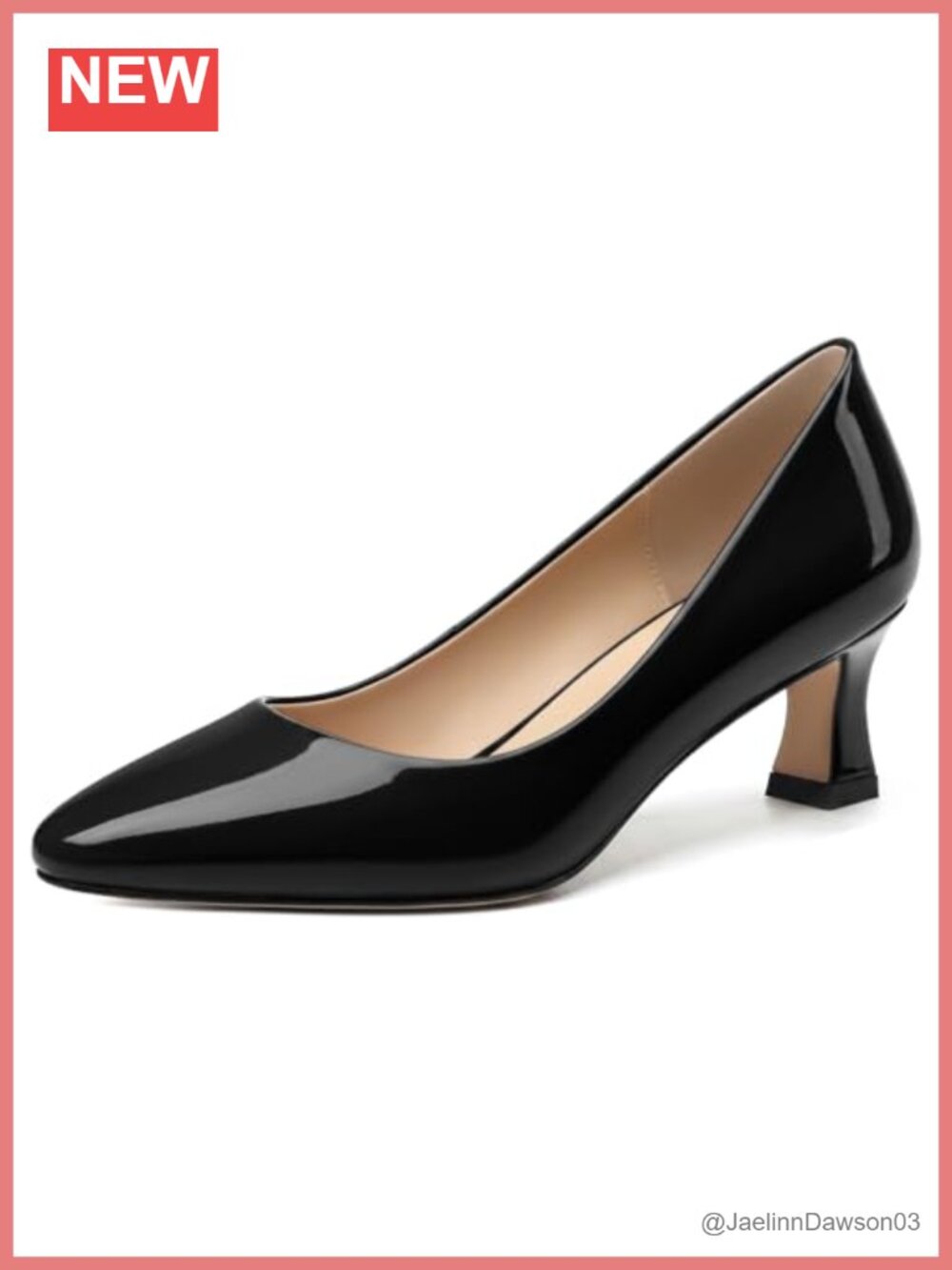 Women's Low Heel Pumps - Kitten Heel Round Toe